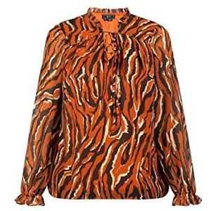 faina Damesblouse 19525464, oranje, maat S, oranje, S