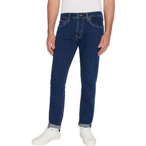 Pepe Jeans Tapered Jeans voor heren, Blauw (Denim-CT7), 32W / 32L