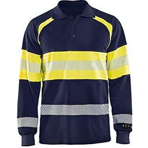 Blaklader 34591760 MULTINORM sweatshirt, marineblauw/geel, maat M