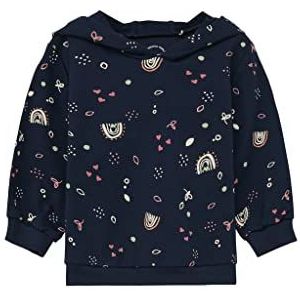 s.Oliver Sweatshirt met capuchon, sweatshirt met capuchon voor meisjes en meisjes, Donkerblauw, 62