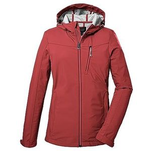 killtec Dames Softshelljas/outdoorjas met capuchon KOS 89 WMN SFTSHLL JCKT, coral pink, 48, 39138-000