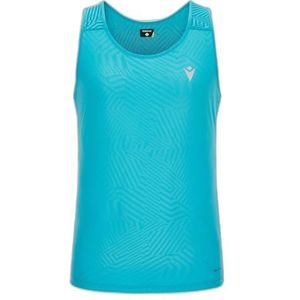 Macron Run Start Scd Placid Singlet Print Nsky/Dnsky Man tanktop heren