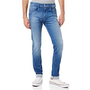 Replay Anbass gerecyclede jeans voor heren, 009, medium blue., 33W x 32L