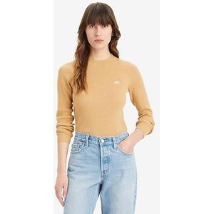 Levi's Crew Rib Sweater Sweatshirt voor dames, tan, S
