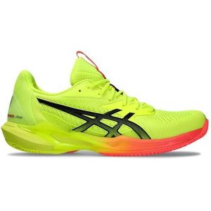 Asics Solution Speed FF 3 Clay, damessneakers, 42 EU, Safety Yellow Black, 42 EU