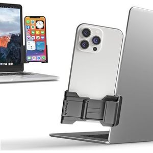 Phoneside Telefoonhouder voor Computer, Verstelbare Universele Uitbreiding, Samsung S22/S23, iPhone 15 Pro/Max,13 Pro/Mini.