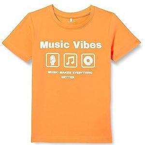 Bestseller A/S Jongens NMMJONNY SS TOP T-shirt, Wisteria, 92, wisteria, 92 cm