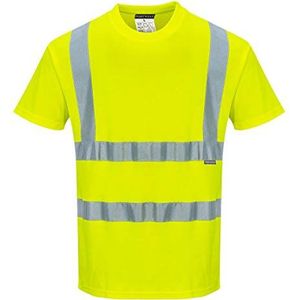 Portwest S170 Katoen Comfort Waarschuwing T-shirt, Normaal, Geel, Grootte XXL
