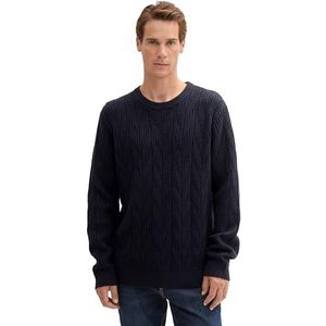 TOM TAILOR heren trui, 10668 - Sky Captain Blue, L