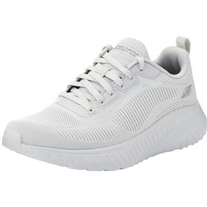 Skechers Bobs Squad Chaos Prism Bold Sportschoenen voor heren, Lichtgrijs Engineered Knit, 48.5 EU