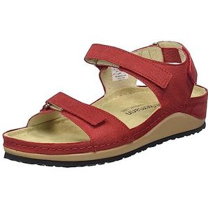 Berkemann Dames Flore sandaal, rood, 41,5 EU, rood, 41.5 EU