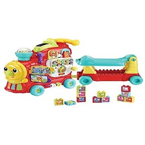 VTech Baby Rijd & Leer Letterlocomotief - Interactief speelgoed - Stimuleert de Fijne & Grove Motoriek - 1 tot 3 Jaar