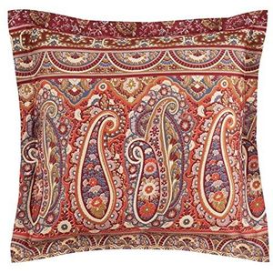 Bassetti Imperia R1 9323987 Kussenhoes Katoen Mako Satijn met ritssluiting 40 cm x 40 cm Rood