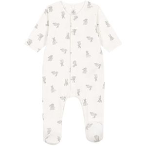 Petit Bateau Pyjama voor kinderen, uniseks, Marshmallow/Gris, Stature 046