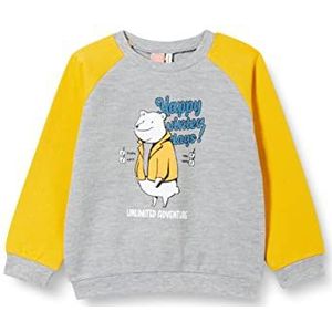 Koton Sweatshirt met ronde hals, bedrukt sweatshirt met lange mouwen, voor kinderen en baby's, Mosterd (159), 18-24 meses