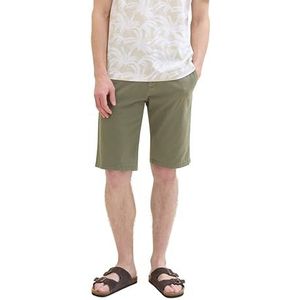 TOM TAILOR - 34670 - Korte Broek - Olive Structure Print