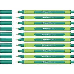Schneider Fineliner Line-Up, schrijfgerei, 0,4 mm, nautic-groen, 10 stuks per verpakking