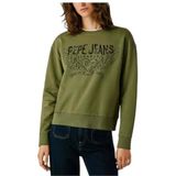 Pepe Jeans - Urban Sweatshirt - Khaki Groen - Dames