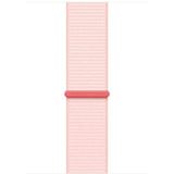 Apple Watch Band - Geweven sportbandje - 45 mm - Lichtroze - One Size