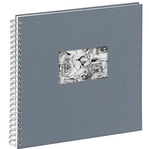 Pagna 13938-10 passe-partout spiraalalbum, 310 x 320 mm, 40 pagina's, linnen omslag met passe-partout, wit fotokarton, grijs
