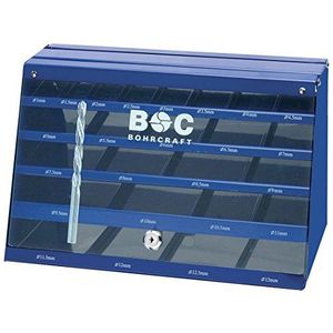 Bohrcraft 01301500003 Boor DISPLAY blauw voor spiraalboor 435-delig 1,0-13,0 x 0,5 mm, BD 435 leeg, metaal