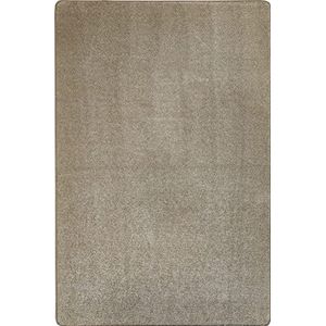 Misento Tapijt Shaggy klassiek effen woonkamer tapijt slaapkamer eetkamer beige 57 x 110 cm