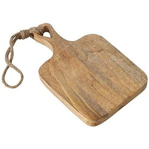 Boltze Snijplank Lela (plank van mangohout, met hartvormige uitsparing in het handvat, afmetingen 30x19x2 cm, houten plank met lus) 2002873