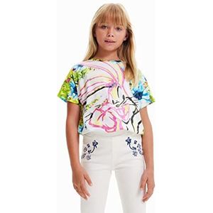 Desigual Girl's TS_Bunny 1000 Blanco T-shirt, wit, 14 jaar, wit, 14 Jaar