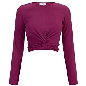 myMo Dames top met lange mouwen 12427237-MY010, Fuchsia, XS/S, fuchsia, XS/S