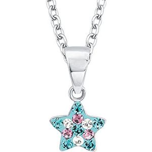 Princess Lillifee Ketting met hanger Halsketting, met Preciosa, 35+3 cm, Veelkleurig, Star, Geleverd in een juwelen geschenkverpakking, 2013183