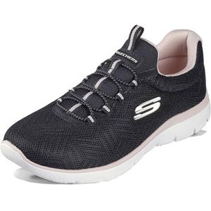 Skechers SUMMITS dames Sneaker, zwart, roze, 41 EU