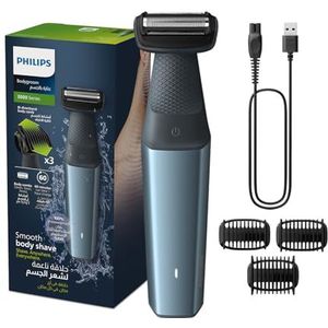 Philips BODYGROOM Series 3000 BG3027/03 lichaamstondeuse Blauw