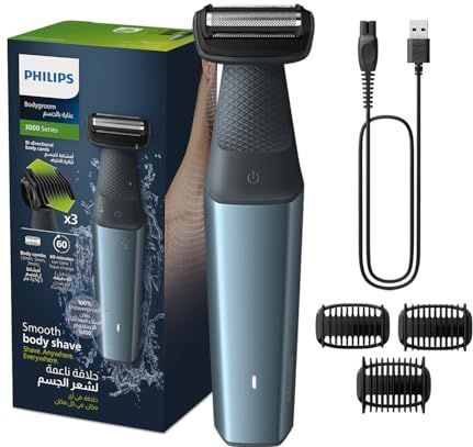 Philips BODYGROOM Series 3000 BG3027/03 lichaamstondeuse Blauw