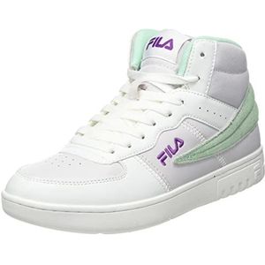 FILA Noclaf Mid wmn Sneakers voor dames, wit-brook groen, 38 EU