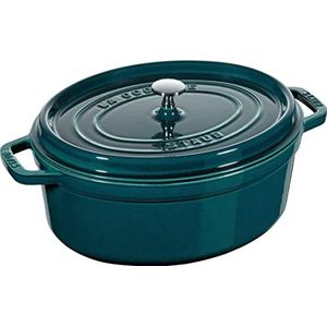 STAUB Gietijzeren brander/cocotte, ovaal 31 cm, 5,5 l, La Mer