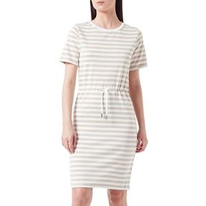 VILA Jurk 'VITinny'  camel / wit