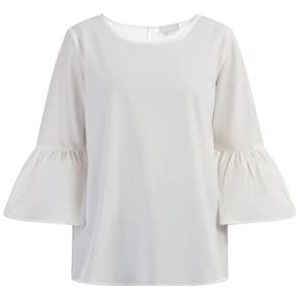 carato dames katoenen blouse, wolwit, M