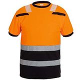 Hydrowear 040465OB-XXL TULSA Trendy High Visible Line T-shirt, Hi-Vis oranje/zwart, maat XXL