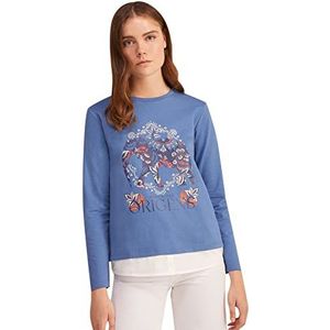 Springfield Origins olifantensweatshirt, lichtblauw, normaal voor dames, Lichtblauw, S