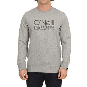 O'Neill Lm Logo Crw Sweatshirt met lange mouwen voor heren, grijs (Silver Melee), XXL