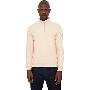 TRENDYOL MAN Sweatshirt - Beige - Regular, Steen, XL
