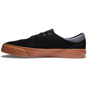 DC Shoes Trase-Suede Shoes for Men Sneakers voor heren, zwart/grijs/wit, 42 EU
