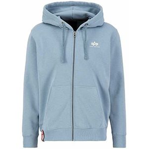 Alpha Industries - Basic Zip Hoody SL - Sweat met Capuchon - Greyblue