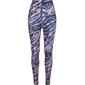 Urban Classics Dameslegging, hoge taille, Tie Dye klassieke broek