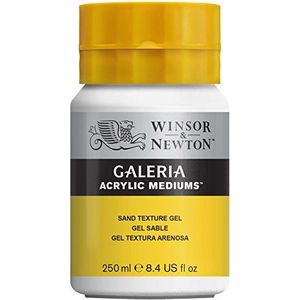 Winsor & Newton 3040811 Galeria Structure Gel Sand 250 ml pot geeft acrylverf een zandeffect