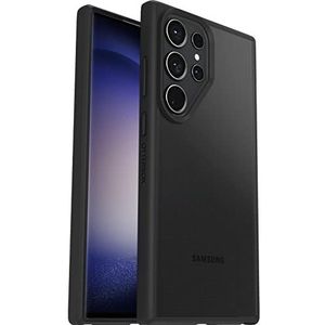 OtterBox Sleek Series-hoesje voor Samsung Galaxy S23 Ultra, schokbestendig, valbestendig, beschermende, getest volgens militaire standaard, Antimicrobieel, Transparant/Zwart, Geen Retailverpakking