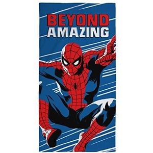 Character World Officiële Disney Ultimate Spiderman Handdoek | Super zacht gevoel, voorbij geweldig ontwerp | Perfect voor thuis, bad, strand en zwembad | One Size 140cm x 70cm