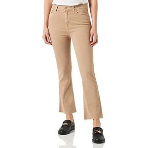 7 For All Mankind HW Slim Kick-boxershorts voor kinderen, beige, regular voor dames, Beige, Eén maat