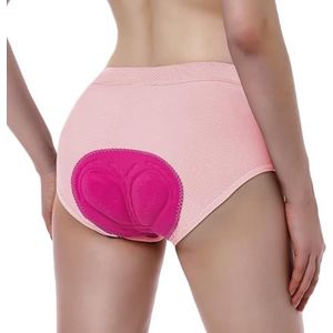 FEIXIANG Fietsondergoed voor dames, 4D gewatteerde gelfietsbroek, sneldrogend, fietsbroek, lichte fietsslip