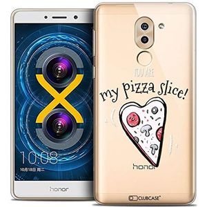 Caseink - Beschermhoes voor Huawei Honor 6X [Crystal Gel Motief HD Collectie Love Saint Valentin Design My Pizza Slice - Flexibel - Ultra dun - Gedrukt in Frankrijk]